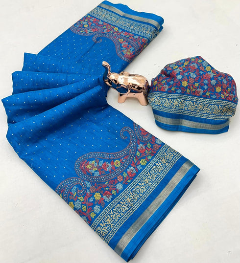 Vasthrlay Kashmiri Print Saree