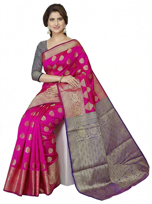 Vasthrlay Banarasi Freesize Ethnic Wear