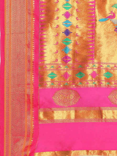 Vasthrlay Paithani Black Saree