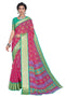 Vasthrlay Organza Bandhani Green Ethnic Wear