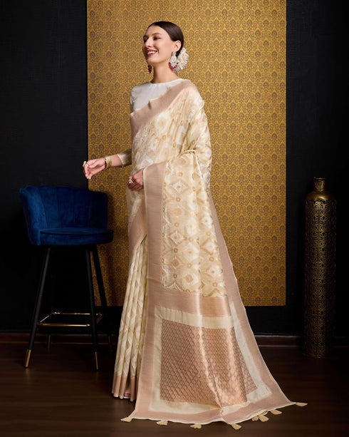 Vasthrlay Women's Cotton Unstitched Blouse Saree