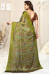Vasthrlay Fashion Chiffon Georgette Beige Ethnic Wear