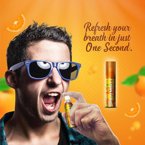 Spraymintt Mouth Freshener | Mukhwas| Orangewave Flavour