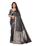 VasthrlayBanarasi Unstitched Panther Black Free Ethnic Wear