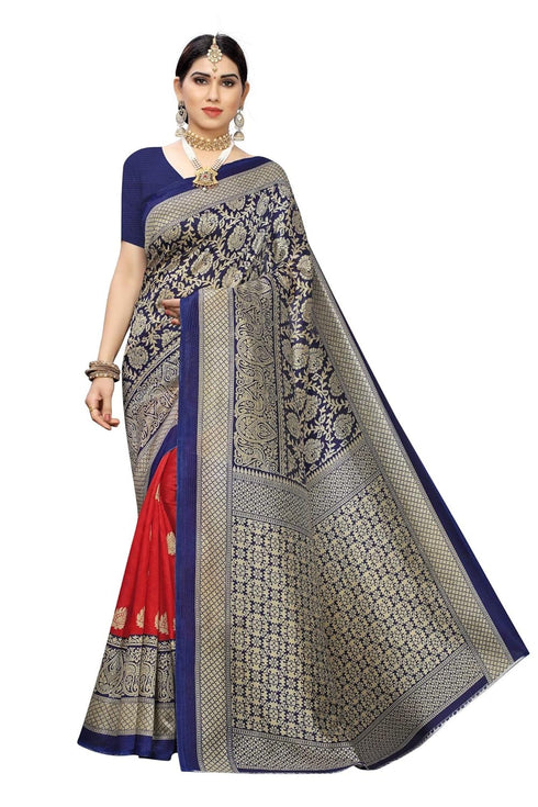 Vasthrlay Venkatagiri Blouse Piece Sdpl Metro Red Free Ethnic Wear