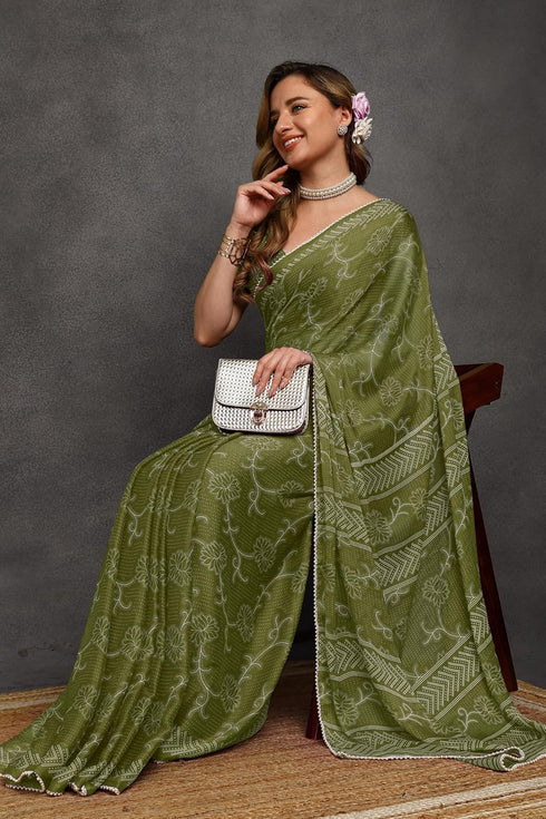 Vasthrlay Fashion Chiffon Printed Ethnic Wear