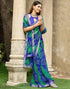 Vasthrlay Chiffon Bandhani Unstitched Green Saree