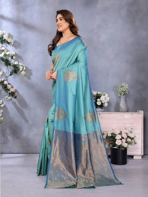 Vasthrlay Banarasi Unstitched Saree
