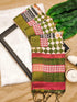 Vasthrlay Tussar Printed Conrast
