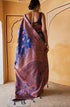 Vasthrlay Banarasi Floral Unstitched Saree