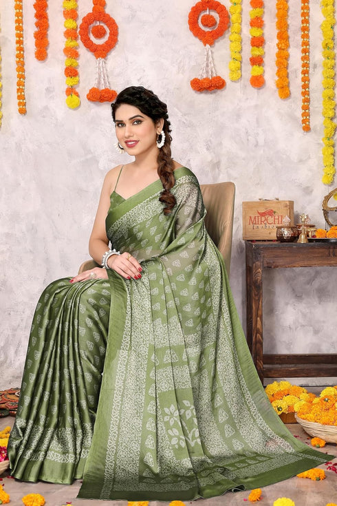 Vasthrlay Fashion Chiffon Printed Ethnic Wear