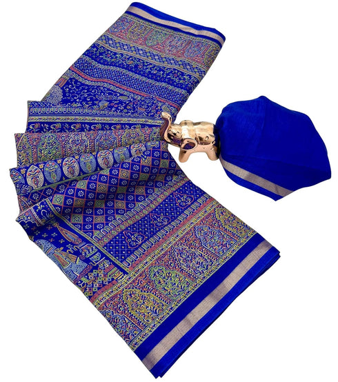 Vasthrlay Kalamkari Darkblue