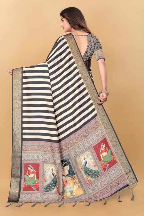 Vasthrlay Kanjivaram Traditional Unstitched Saree