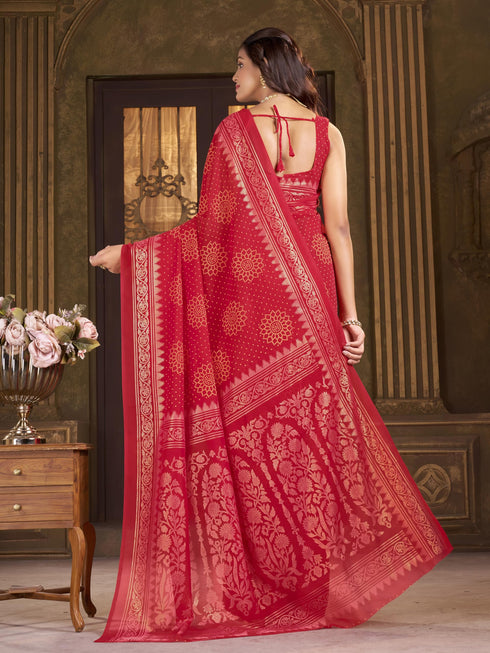 Vasthrlay Georgette Unstitched Saree