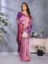 Vasthrlay Silk Unstitched Pink Dark Free Ethnic Wear