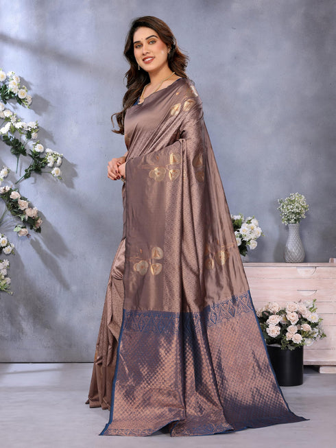 Vasthrlay Banarasi Unstitched Saree