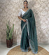 Vasthrlay Georgette Embellishments Scalloped Traditional