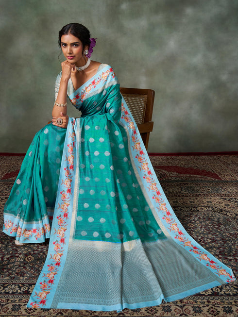 Vasthrlay Banarasi Printed Saree