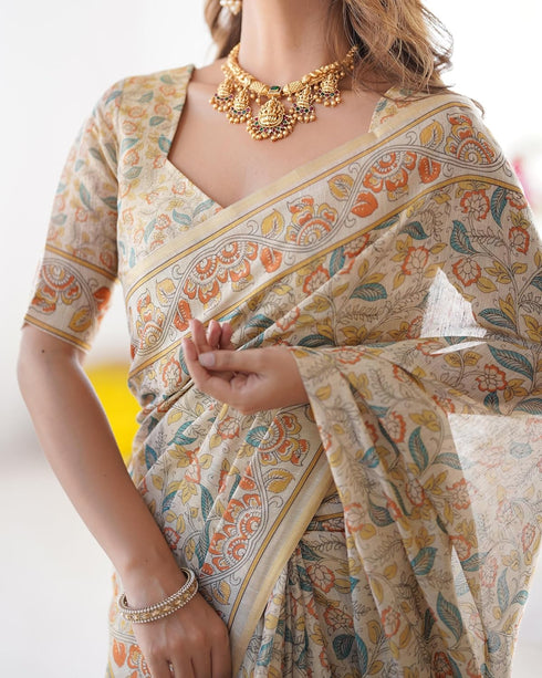Vasthrlay Traditional Multicolour Multicolor Saree