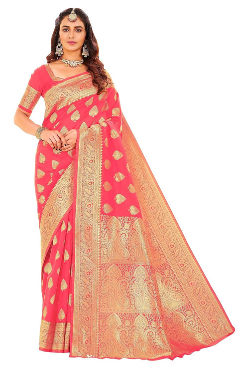 Vasthrlay Banarasi Green Ethnic Wear