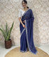 Vasthrlay Georgette Embellishments Scalloped Traditional