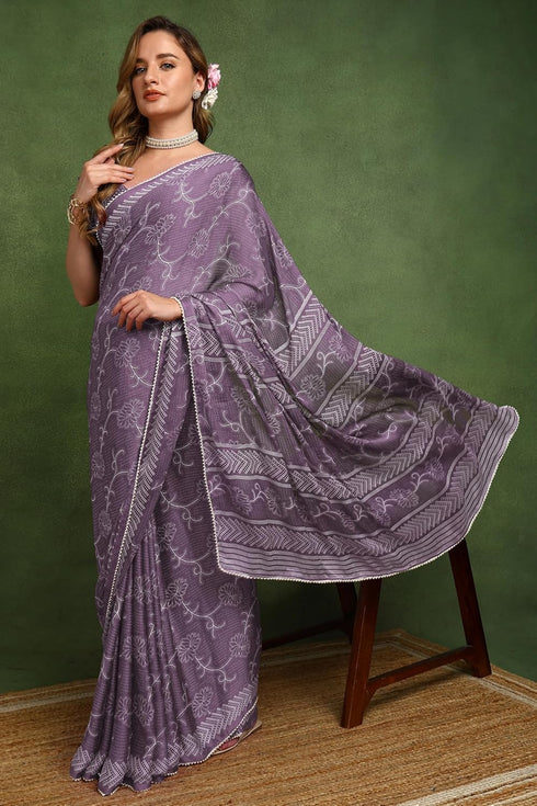Vasthrlay Fashion Chiffon Printed Ethnic Wear