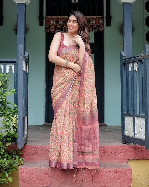 Vasthrlay Tasselled Elephant Saree