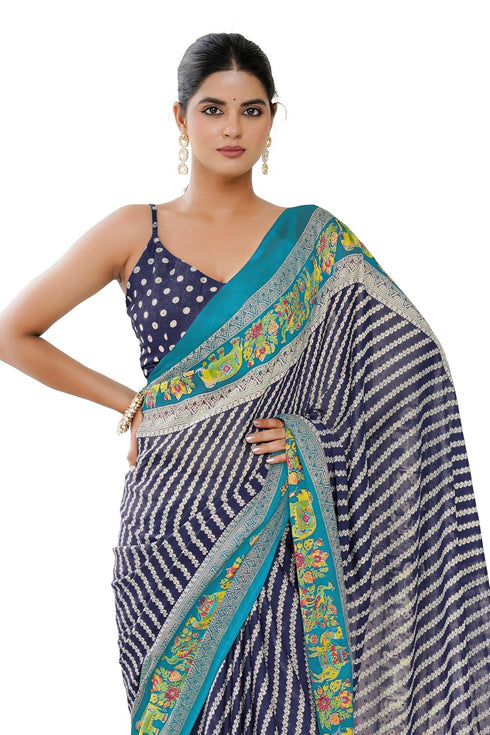 Vasthrlay Fashion Chiffon Printed Lightweight Ethnic Wear