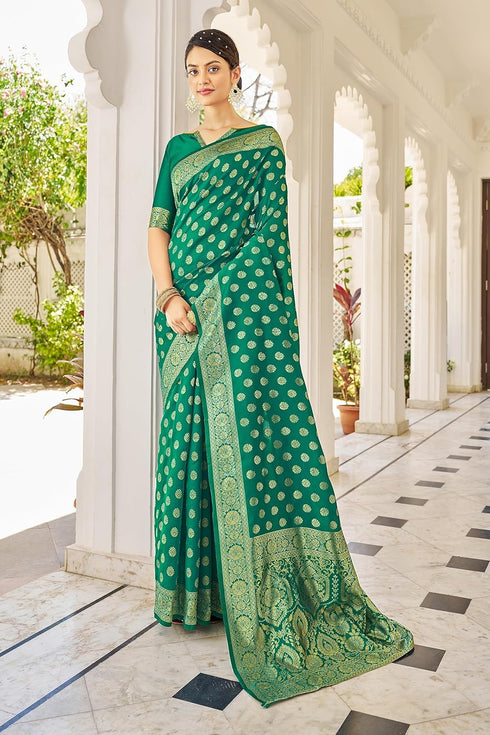Vasthrlay Banarasi Rama Ethnic Wear