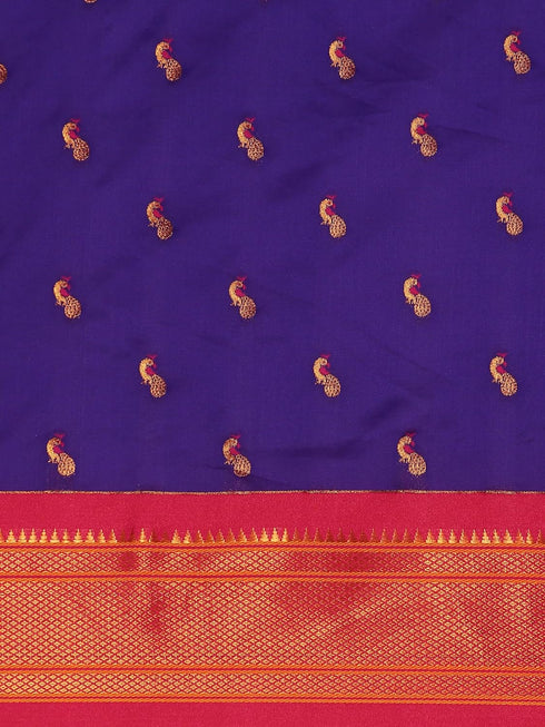 Vasthrlay Paithani Purple Saree