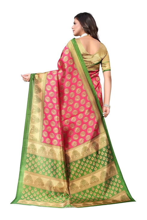 Vasthrlay Printed Alifa Pink Free Ethnic Wear