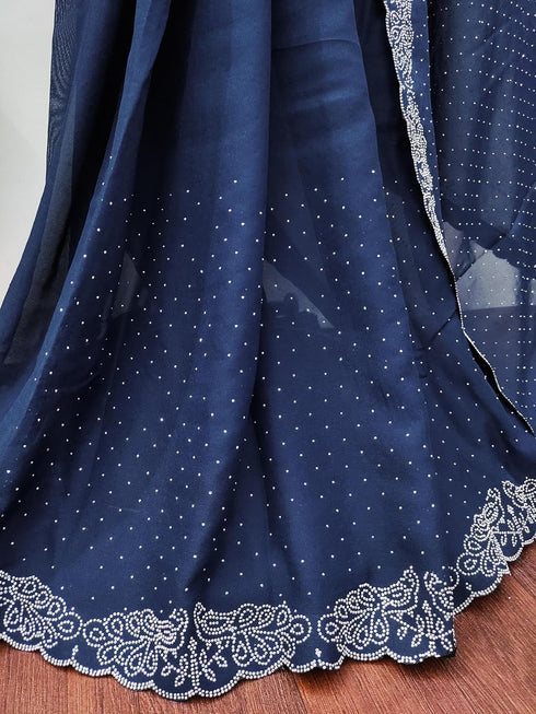 Vasthrlay Georgette Lefpecock Embellishments Occasions