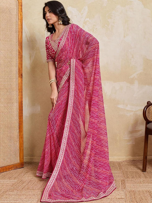 VasthrlayEmbroidered Embellished Wedding Saree