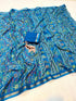 Vasthrlay Printed Beautiful Royalblue
