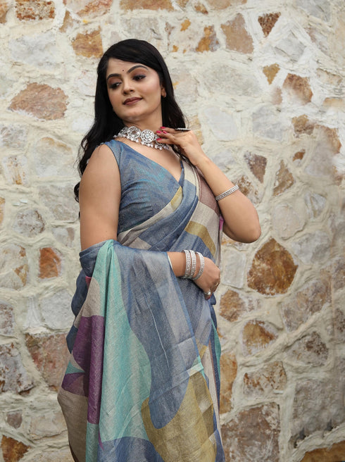 Vasthrlay Handloom Unstitched Saree