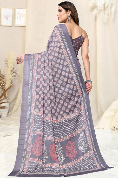 Vasthrlay Fashion Chiffon Printed Ethnic Wear