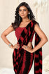 Vasthrlay Fashion Georgette Stripes Printed Ethnic Wear