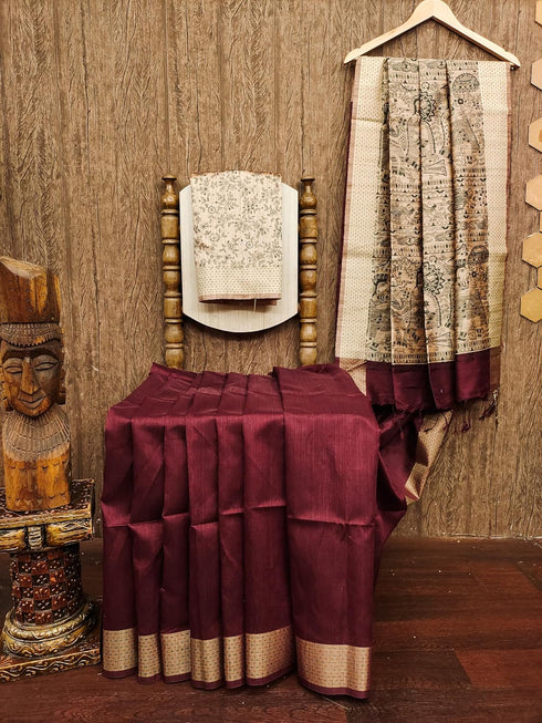 Vasthrlay Tussar Saree Bordar