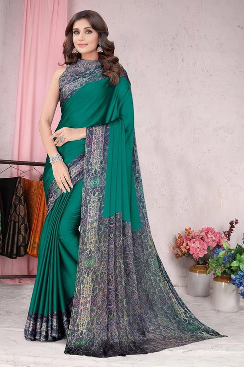Vasthrlay Fashion Chiffon Abstrect Printed Ethnic Wear