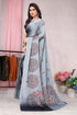 Vasthrlay Fashion Chiffon Printed Dusty Ethnic Wear