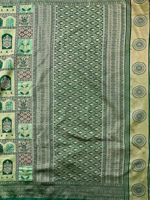 Vasthrlay Banarasi Weaving Maroon Saree