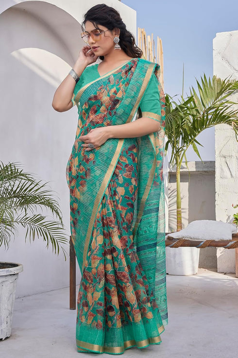 Vasthrlay Fashion Polyester Geometric Dusty Ethnic Wear