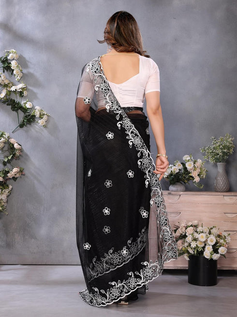 VasthrlayEmbroidered Unstitched Pari Rani Free Ethnic Wear