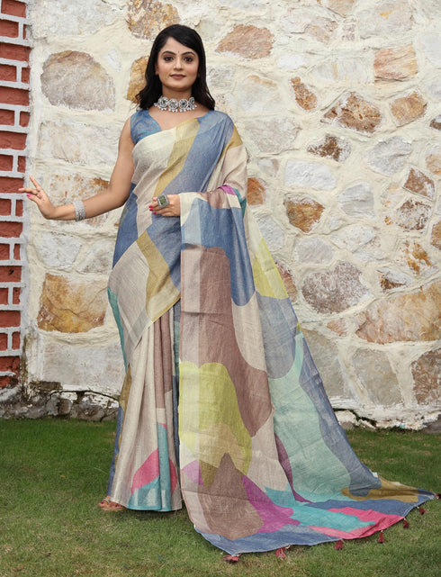 Vasthrlay Handloom Unstitched Saree
