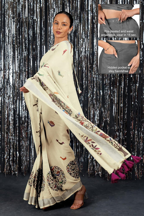 Vasthrlay Fashion Madhubani Printed Readymade Ethnic Wear
