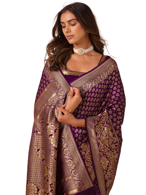Vasthrlay Banarasi Woven Saree