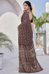 Vasthrlay Fashion Georgette Sequins Navy Ethnic Wear
