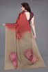 Vasthrlay Fashion Chiffon Printed Grey Ethnic Wear