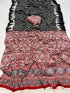 Vasthrlay Ajrakh Saree Crepe