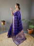 Vasthrlay Women's Kanjivaram Cotton Unstitched Saree
